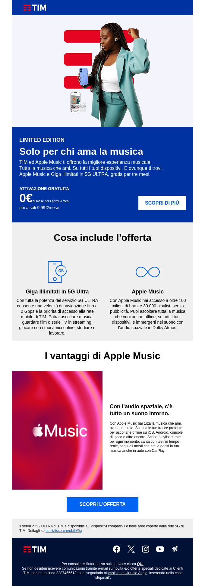 Apple email layout